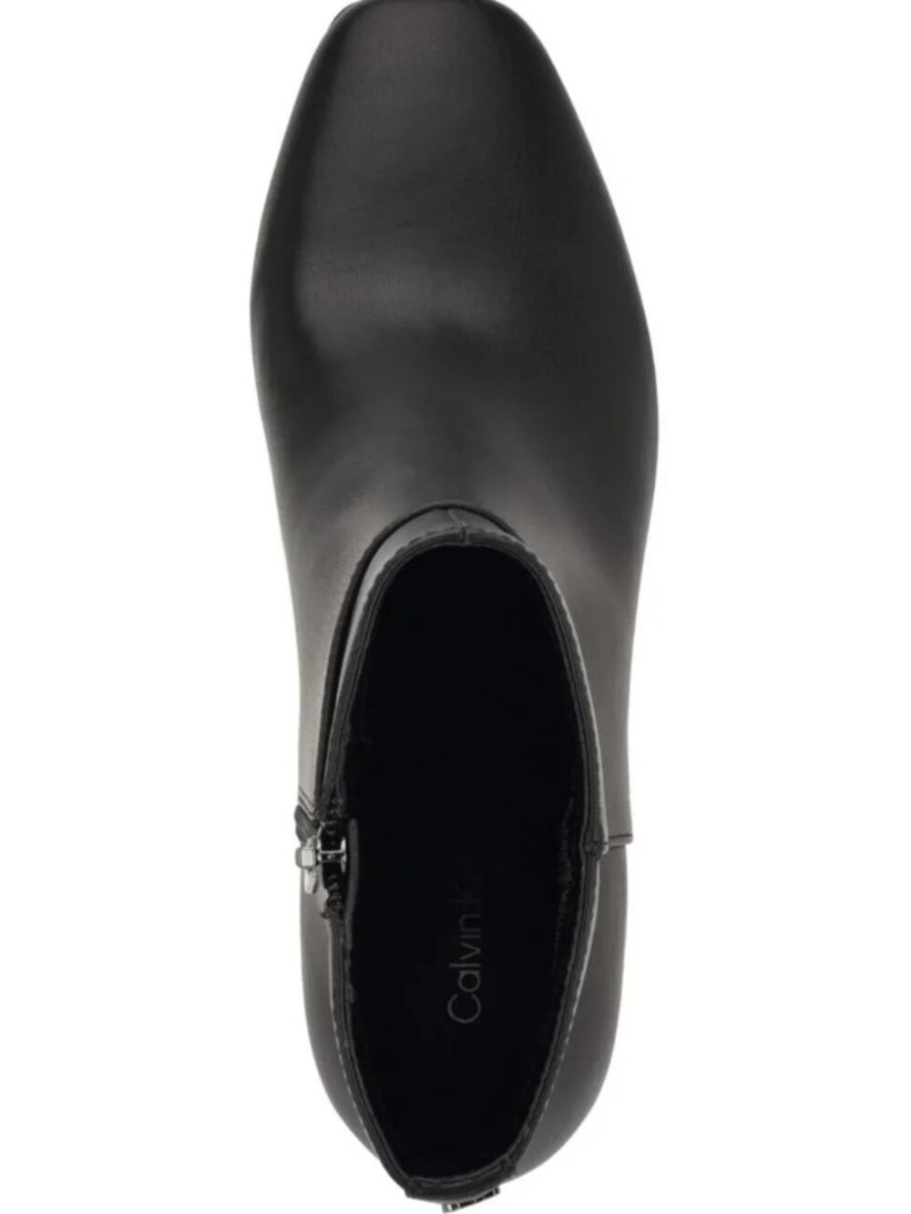 #22 Calvin Klein Women's Parry Block Heel Ankle Booties - Black Smooth - Picture 7 of 16